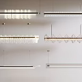 Long Chandelier Restaurant Chandelier Combination Chandelier Crystal Chandelier Combination Chandelier Minimal Chandelier 3d model