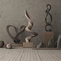 New Chinese-style Ornaments Combination Ornaments 3d model
