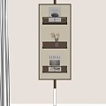 Light Luxury Bookshelf Floor Bookshelf Storage Rack Display Rack Decorative Rack 3d model