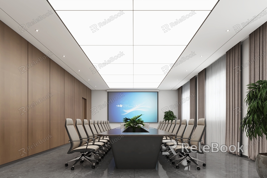 Modern Meeting Room Small Meeting Room model