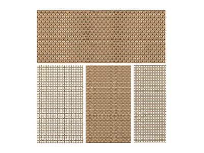 Decorative Wall Panels With Various Textured Patterns For Home Interior Design 3d model