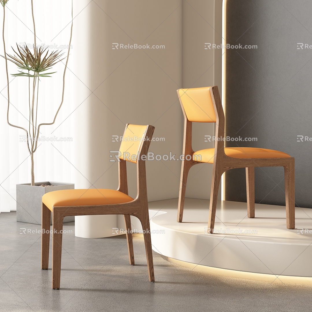 Dining chair combination 3d model