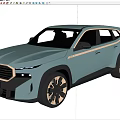 Teal Blue SUV With Sleek Body Lines Black Gold Wheels And Modern Front Grille Design