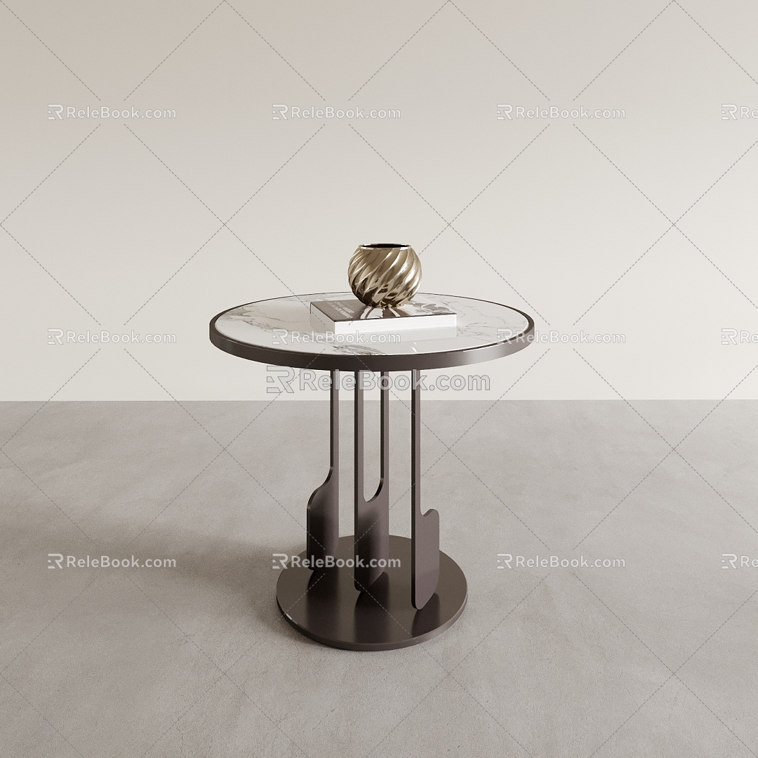 Coffee table side table round table low table corner table square table 3d model