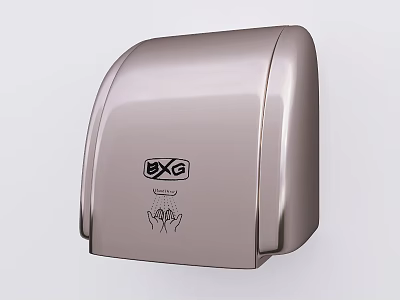 GXG Modern Metallic Wall Mounted Hand Dryer For Daily Use Appliance Design 3d model