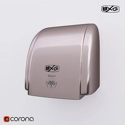 GXG Modern Metallic Wall Mounted Hand Dryer For Daily Use Appliance Design 3d model