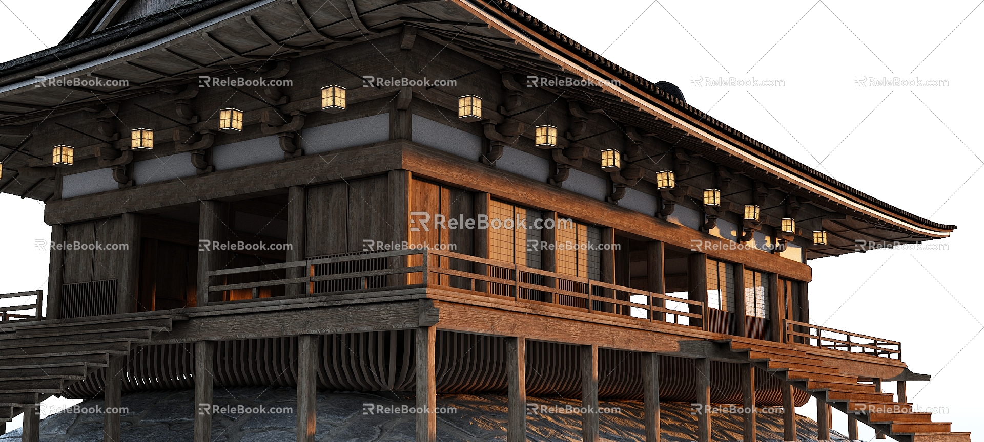 Chinese Ancient Architecture Temple 3d model