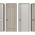 Modern swing door combination 3d model