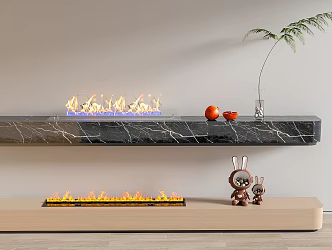 Modern Fireplace Electronic Fireplace Stove 3d model