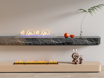 Modern Fireplace Electronic Fireplace Stove 3d model