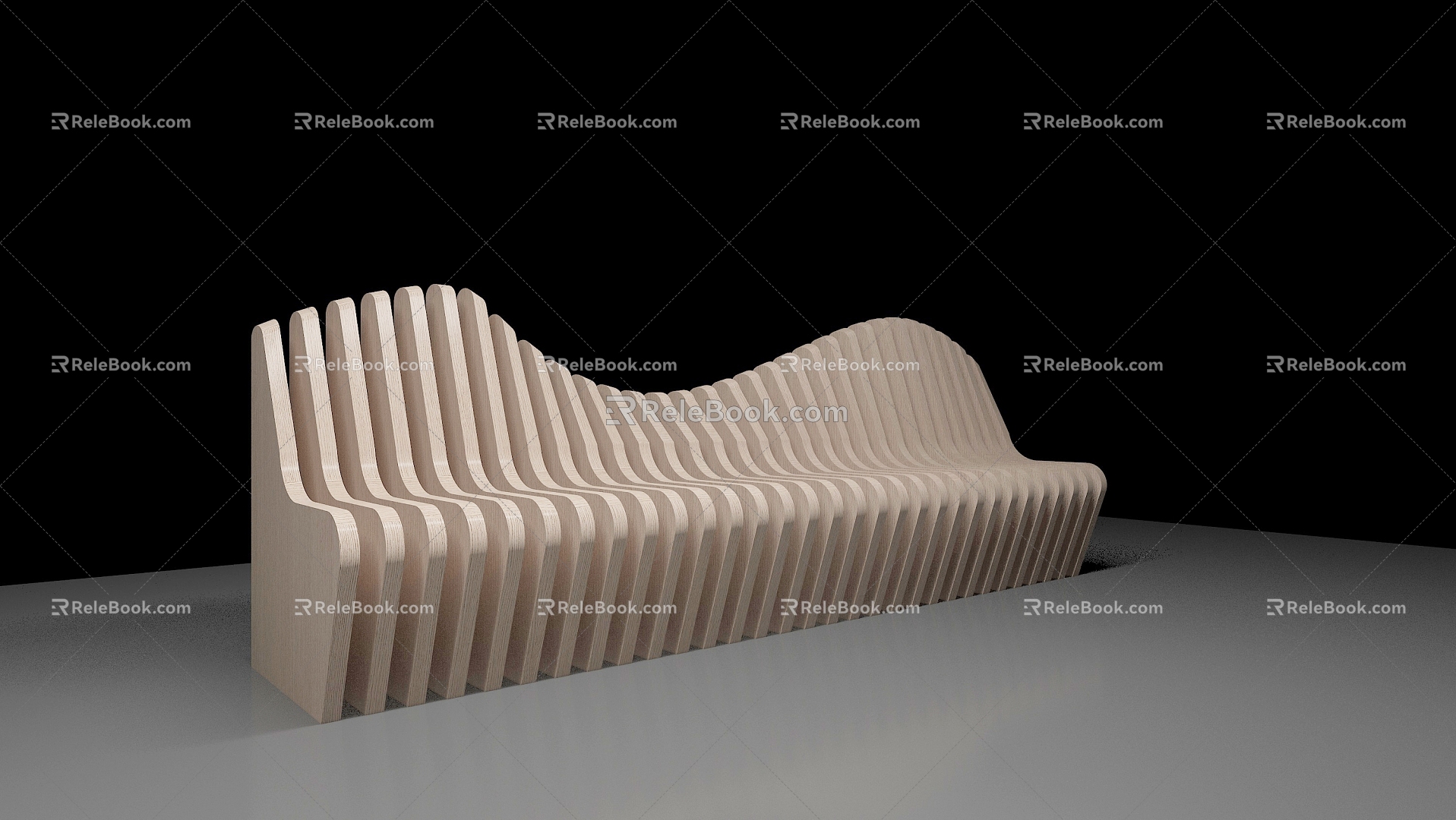 Public Space Leisure Chair Special-shaped Chair Bench Park Bench Cultural Space Bench Museum Bench Bench Styling Bench Art Styling Chair 3d model