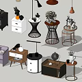 Modern Stylish Bedside Tables With Lamps Plants And Decorative Storage Solutions