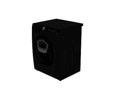 Black Refrigerator Freezer With Modern Sleek Design For Home Kitchen Use 3d model