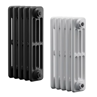 Black And White Modern Radiators For Home Heating And Stylish Decor 3d model