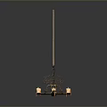 Ornate Decorative Candelabra With Metal Stand Multiple Lit Candles On Circular Base