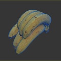 Modern banana fruit 3d model