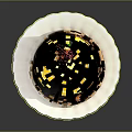 Delicious Cake With Yellow Glaze Fresh Raspberries And Kiwi Seeds On White Plate