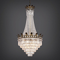 Crystal chandelier 3d model