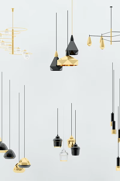 Modern chandelier chandelier combination 3d model Modern chandelier chandelier combination 3d model