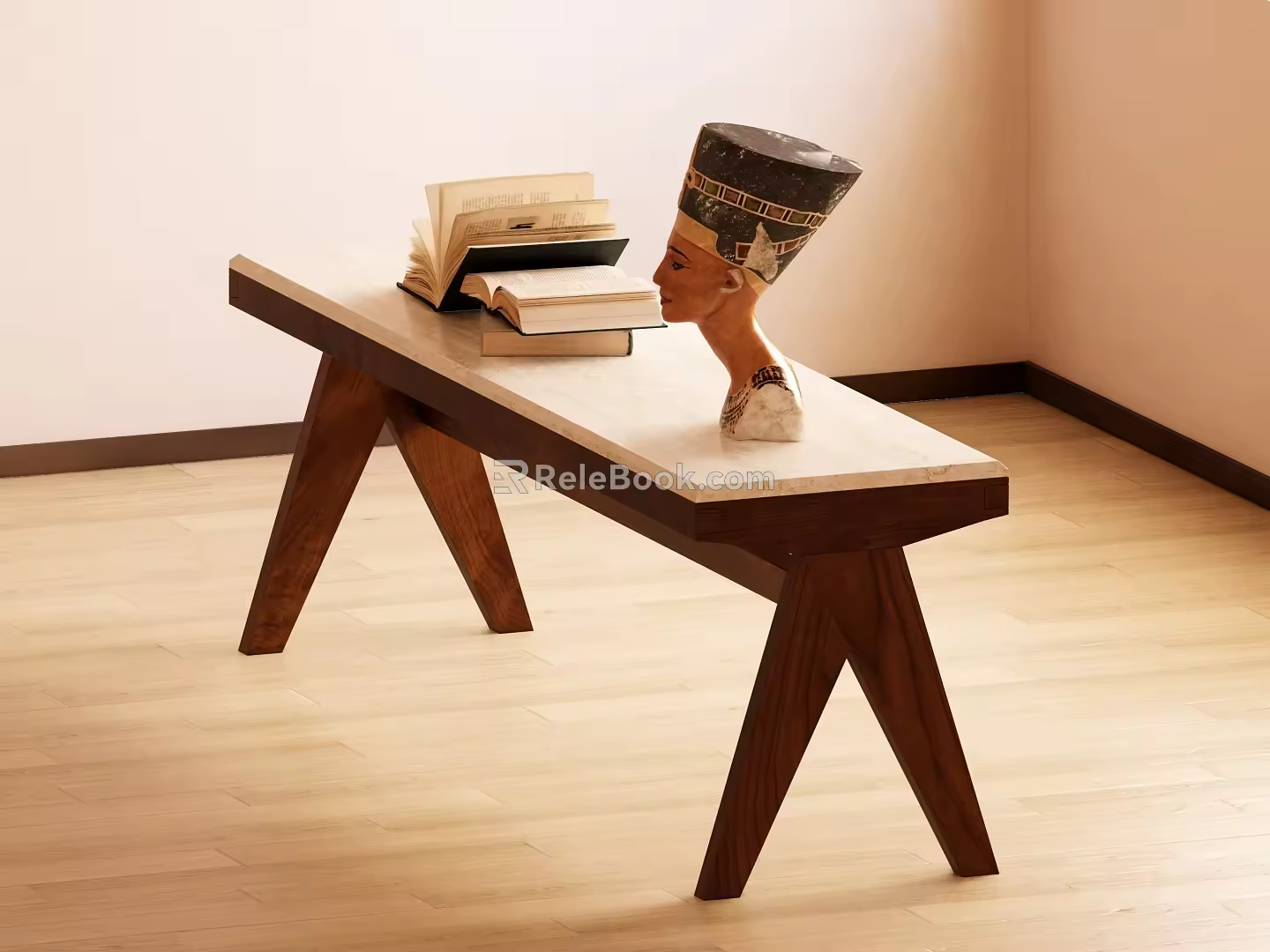 Middle Style Bench 3d model