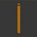 Fun Orange Stacked Decorative Furniture With Smiley Face Design