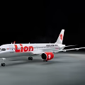 Lion Air Passenger Airliner With White Red Livery And World Class Branding