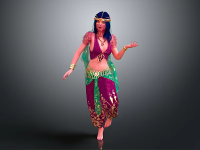 Modern Game Character Yoga Woman Female Character Female Character Woman 3d model