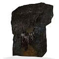Natural Stone Structure With Wooden Decorative Elements And Textured Surface 3d model