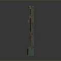Industrial Futuristic Gate With Complex Structure Green Brown Textures Multiple Small Windows And Different Levels