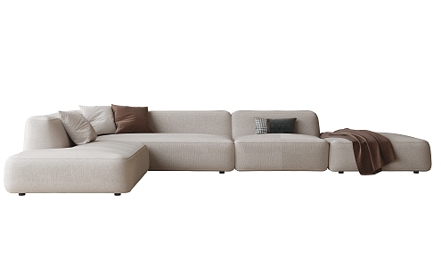 Modern Multiplayer Corner Sofa Corner Sofa 3d model