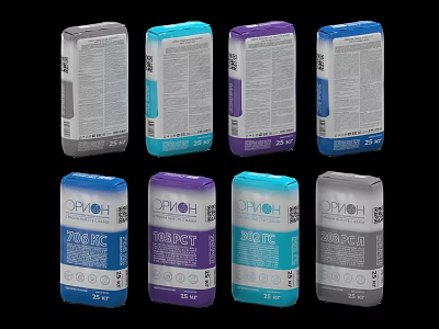 Fertilizer bag grain bag snakeskin bag urea bag material bag cement bag flour bag 3d model
