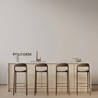 Modern table combination 3d model