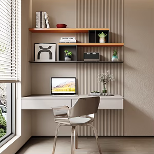 Desk and Chair Rack 3d model