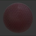 Deep Red Textured Hot Air Balloon Shaped Amusement Equipment With Orange Base