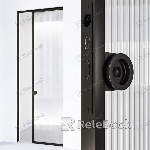 Modern glass door model