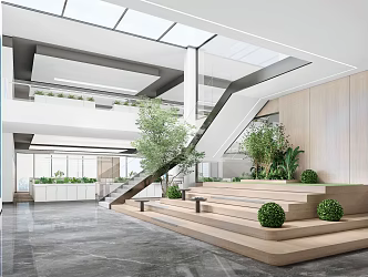 Office lounge area Modern lounge area 3d model