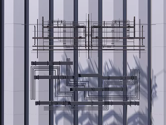 Industrial LOFT suspended ceiling 3d model