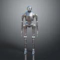 Robot Assistant Small Robot Butler Robot Butler Figure Game Figure 3d model