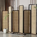New Chinese Style Screen Partition 3d model