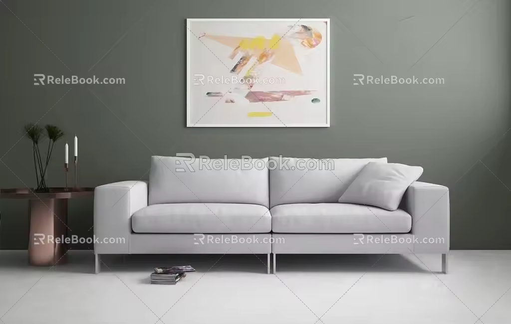 Double sofa 3d model