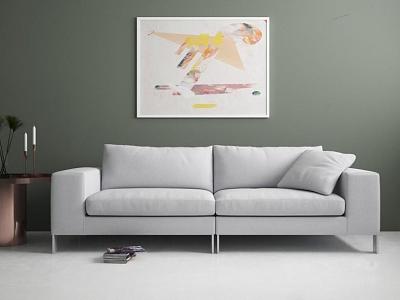 Double sofa model