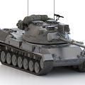 German Tank Leopard 1 Main Battle Tank 3d model