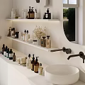 Modern Bathroom With Various Accessories And Fixtures