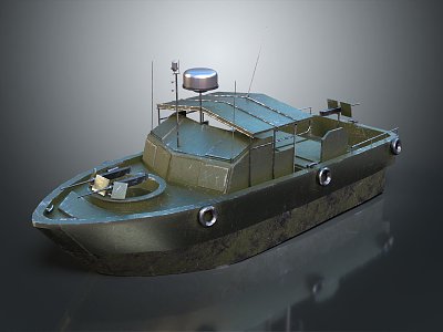 modern ship 3d model