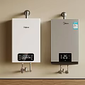 Haier and Midea Wall Mounted Water Heaters with Digital Temperature Display for Home Use