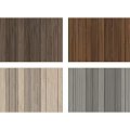 Wooden Wall Panels With Various Wood Grain Patterns And Multiple Color Styles 3d model