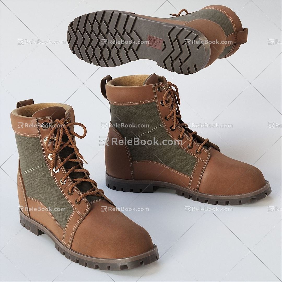 Modern Boots 3d model