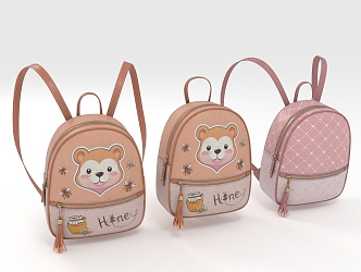 Backpack Schoolbag 3d model