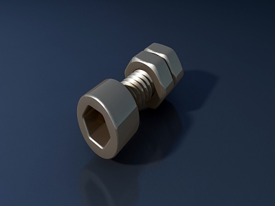 modern screw 3d model