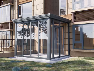 Modern Sun Room 3d model